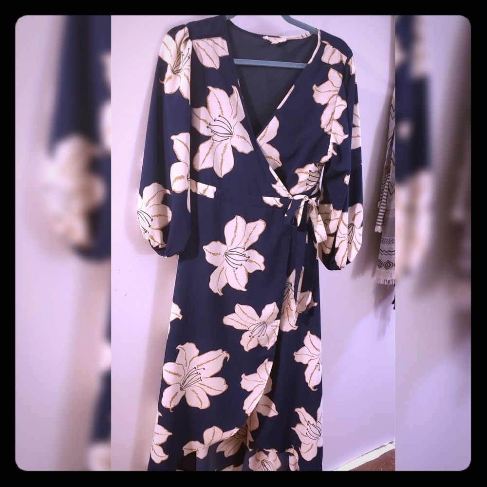 Floral Wrap Dress